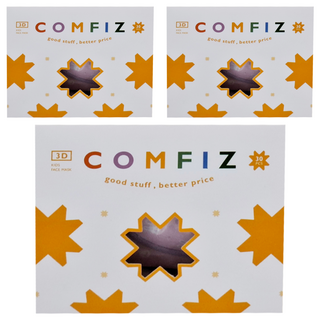 COMFIZ 康菲 幼幼3D醫療口罩 10.6 x 9.9cm 1~3歲, 兔兔寶貝 紫色, 30片, 3盒