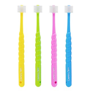 컨트리세이브 360도 키즈 1단계 칫솔, 혼합색상, 4개입, 1세트