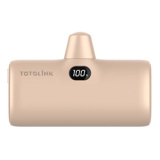 TOTOLINK iPuppy5000C 快充直插式行動電源 PD 20W 4900mAh, 焦堤色