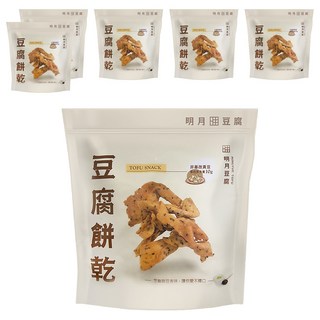 明月豆腐 原味餅乾, 150g, 6包