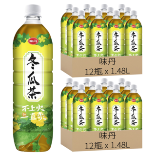味丹 冬瓜茶, 1.48L, 24瓶