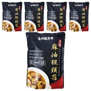 初誠良物 京宴 麻油 上等猴頭菇 冬季滋補首選, 450g, 5包