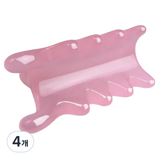 Celliving 全身經絡頭皮刮痧板, 粉紅色, 4個