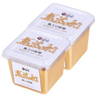 菊鶴 無添加味噌 台灣國產白米 非基改黃豆, 500g, 2盒