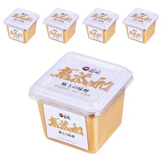 菊鶴 無添加味噌 台灣國產白米 非基改黃豆, 500g, 5盒