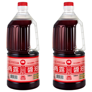 萬家香 滴露醬油 潔淨無添加, 1.5L, 2瓶