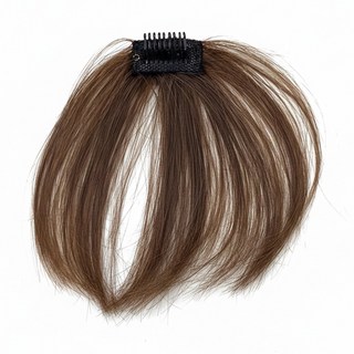 魔髮樂 瀏海髮片 真髮髮片 韓妞空氣瀏海 L022, 摩卡棕, 1個