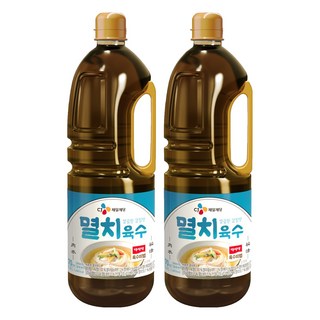 다시다 CJ제일제당 멸치육수, 2개, 1.8L