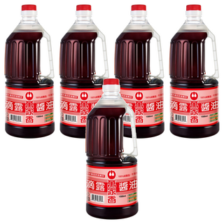 萬家香 滴露醬油 潔淨無添加, 1.5L, 5瓶