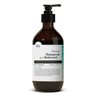 Su organic All In One香氛保濕洗髮沐浴露 12 Aqua Kiss, 1000ml, 1個