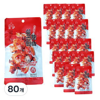 주샨 향라웨이 설곤약 향라맛, 30g, 80개