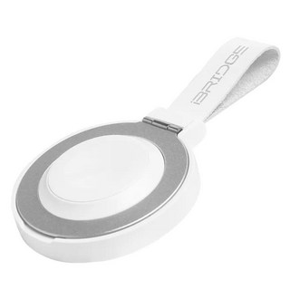 iBRIDGE 15W磁吸指環支架兩用無線充電器，適用於iPhone8以上系列, 白色, 1個