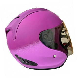 全罩式安全帽 含一層護目鏡 R3-A6, 深紫色 + 淺紫色