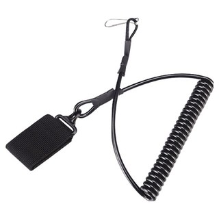 捷華 戰術彈簧扣繩 方便快速連接裝備 適用於登山、攀岩等多種戶外活動, 1個, 黑色