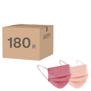 明基健康生活 幸福物語 兒童小臉醫療口罩, 乾燥粉 + 玫瑰粉, 30片, 6盒