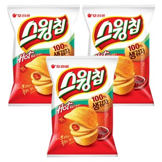 ORION 好麗友 波浪洋芋片 炒辣椒醬風味, 60g, 3包