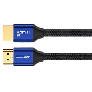 CODEWAY HDMI 2.1版 60Hz UHD 傳輸線, 藍色, 0.5m, 1條