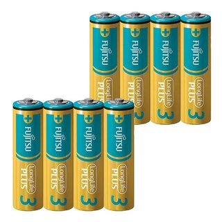 FUJITSU 富士通 1.5V 日本3號鹼性電池, LongLife PLUS, 4個裝, 2組