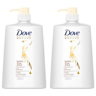 Dove 多芬 輕潤保濕洗髮乳, 1L, 2瓶