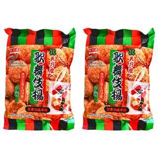 AMANOYA 天乃屋 歌舞伎揚量販包 日式米餅 家庭裝 14枚入, 2包, 168g