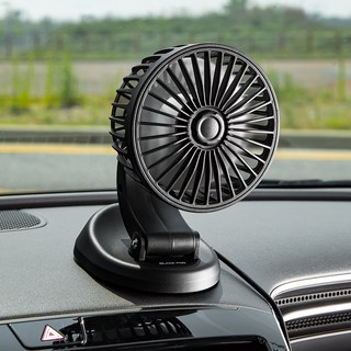 블랙팟 카큘레이터 차량용 선풍기 싱글형, BHL11, 블랙 + 그레이