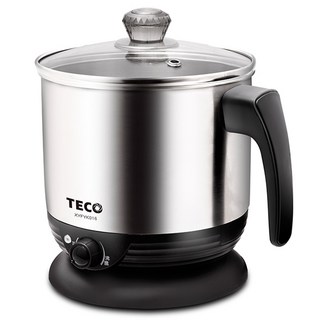TECO 東元多功能不鏽鋼美食鍋，蒸煮燉炒一鍋搞定, #304不鏽鋼內鍋，1.6L, XYFYK016