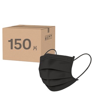 台灣康匠 Uneed 友你 平面成人口罩, 黑色, 50片, 3盒