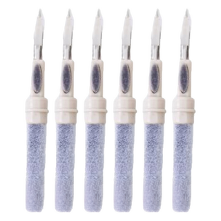 FANCY LIFE 藍芽耳機清潔筆 白色 保持耳機清潔, 6支