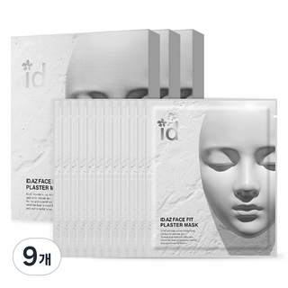 아이디에이지 페이스핏 플라스터 마스크 석고 팩, 4개입, 9개