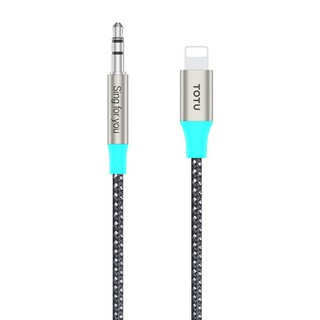 TOTU 拓途 AUX Lightning轉3.5mm音頻轉接器 鋁合金 1米, AD-4, 1條