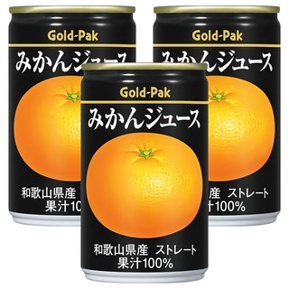 Gold-Pak 蜜柑原汁, 3個, 160ml