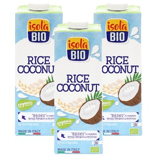 isola BIO 椰子米漿, 1L, 3瓶