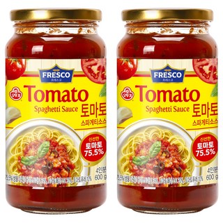 오뚜기 프레스코 토마토 스파게티소스, 600g, 2개