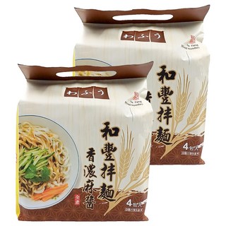 和豐拌麵 香濃麻醬拌麵 Set 4包入, 8包