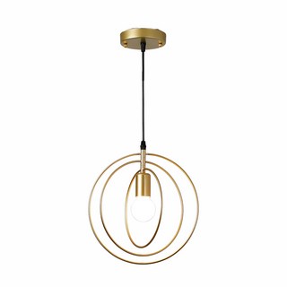 HONEY COMB 蜂巢燈飾 美式工業風三環旋轉餐廳單吊燈.金色.黑色兩款 (kc2176-33), 1入, 金色