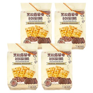 福伯 黑松露藜麥奇亞籽蘇打餅乾, 320g, 4袋