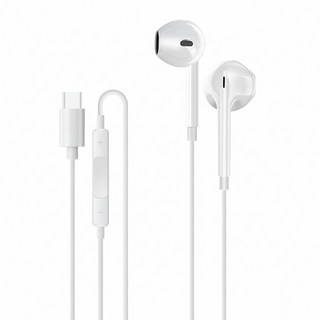 GJL FULL-POWER 非入耳式TYPE-C有線耳機 1.2米線長 白色系 適用於Android設備, 1個