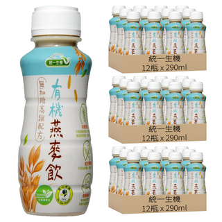 統一生機 有機燕麥飲, 290ml, 36瓶
