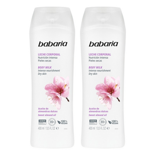 babaria 甜杏仁油保濕滋養身體乳, 400ml, 2個