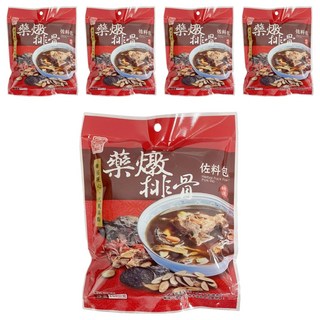 茂喜食品 藥燉排骨佐料包, 溫和不上火, 精選道地藥材, 秋冬季必備補品, 100g, 5包