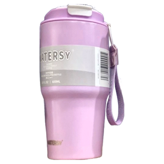 WATERSY 陶瓷內膽不銹鋼保溫杯, 20oz, 1個, 顏色隨機