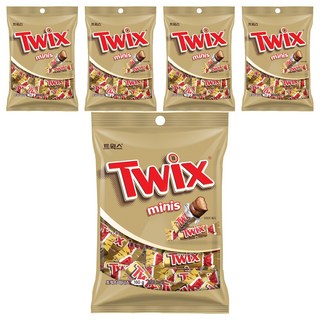 Twix 特趣 迷你焦糖夾心巧克力, 160g, 5包