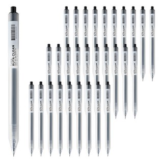 투코비 루타클린 BOCAI 반투명 매트바디 중성펜 0.5mm, 블랙, 36개