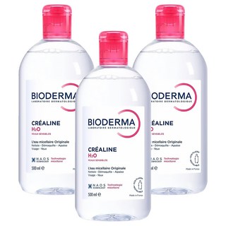 BIODERMA H2O高效潔膚液, 500ml, 3瓶