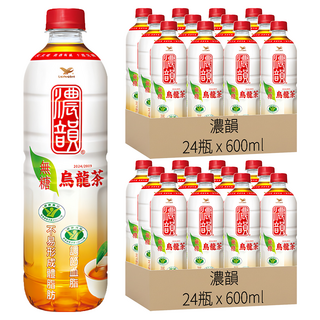 濃韻 烏龍茶 無糖, 600ml, 48瓶