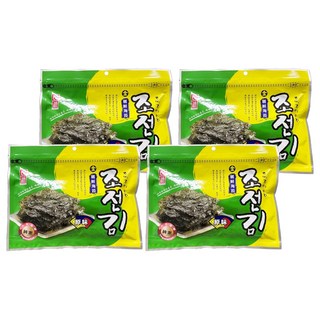 良澔 金朝鮮海苔 原味 30g x 4包 - 酥脆海苔，獨立包裝，健康零食