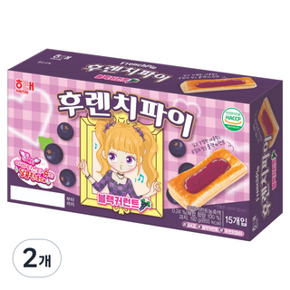 해태제과 후렌치파이 블랙커런트, 192g, 2개