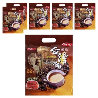 祥溢 古坑 三合一咖啡, 15g, 22包, 6袋