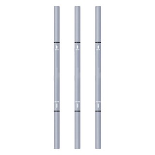 雙頭極細眉筆 0.1g 9支, 4 灰色, 3組