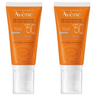 Avene 雅漾 全效緊緻防曬液 SPF50+ 防水抗汗 清爽保濕 適合敏感肌膚, 50ml, 2條